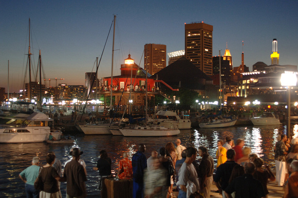 Visit Baltimore - Inner Harbor at night